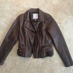 Brown, bomber jacket